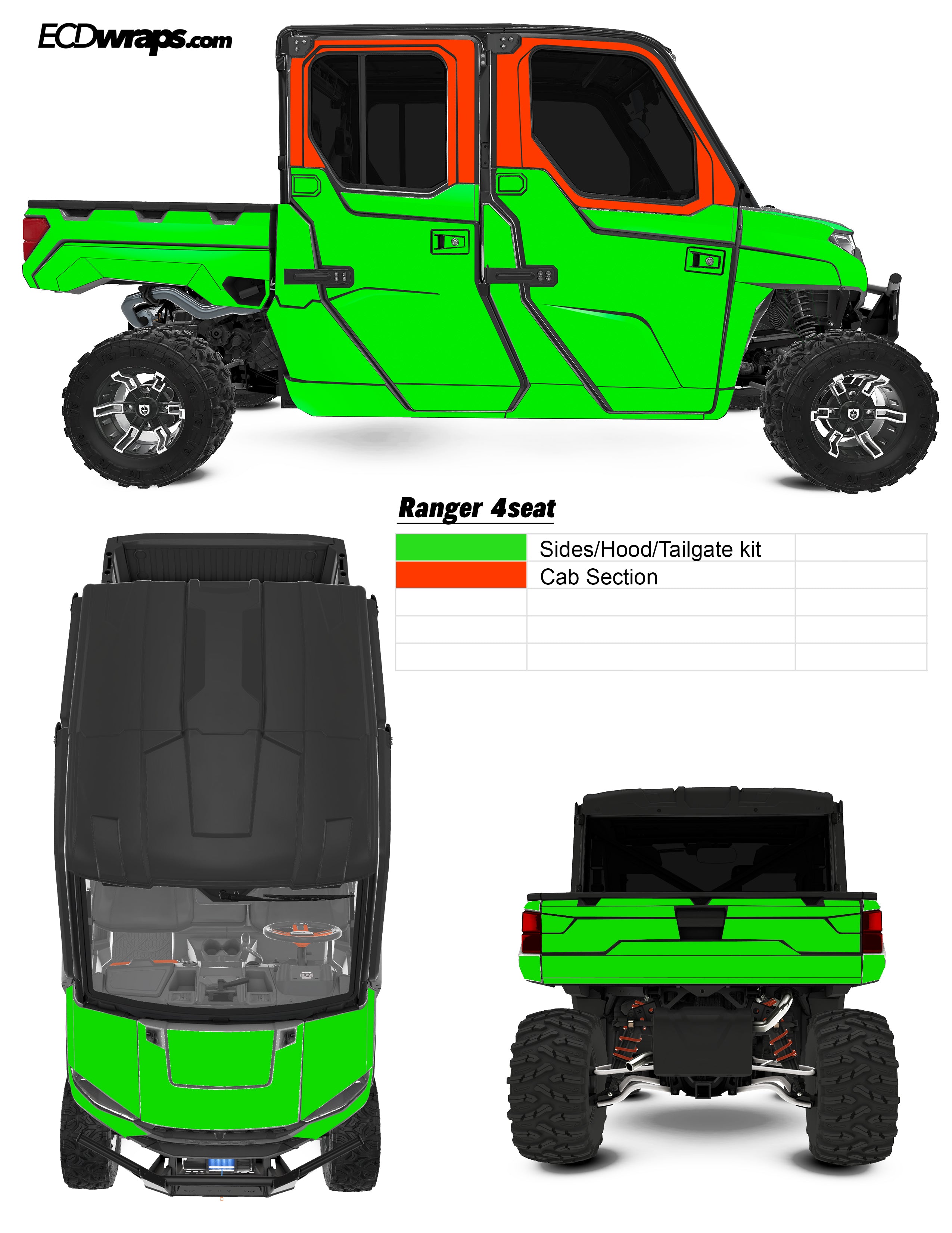 Eod Convert Rear Ranger INSTRUCTIONS – ECDcustoms