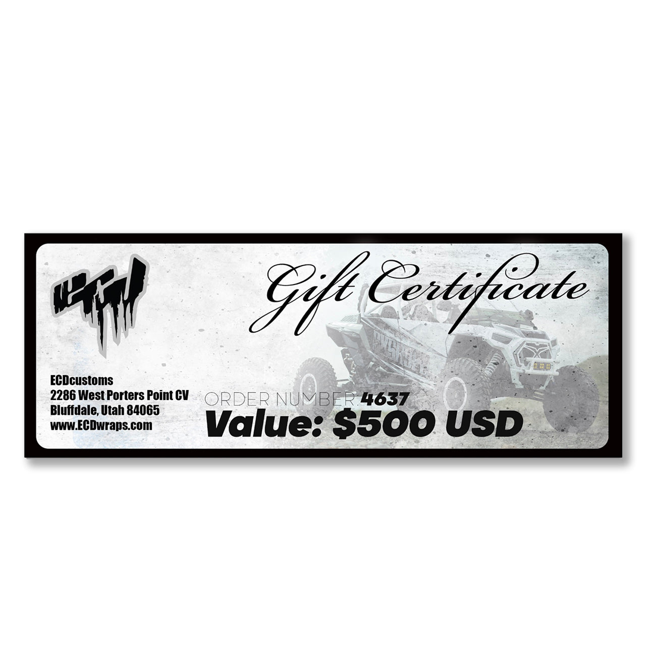 $500 Giftcard (dirt)
